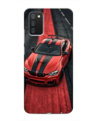 Чехол для Samsung Galaxy A03s с картинкой «BMW на красной дорожке» Чехол для Samsung Galaxy A03s с картинкой «BMW на красной дорожке»