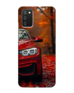 Чехол для Samsung Galaxy A03s с картинкой «Осенняя BMW M4»