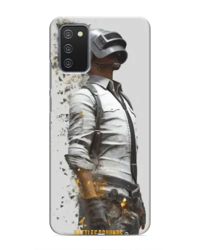 Чехол для Samsung Galaxy A03s с картинкой «PUBG — боец в пыли»