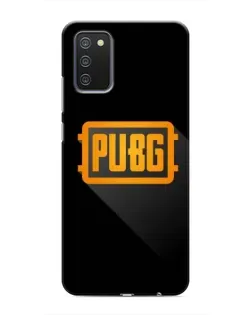 Чехол для Samsung Galaxy A03s с картинкой «PUBG — рамка лого»