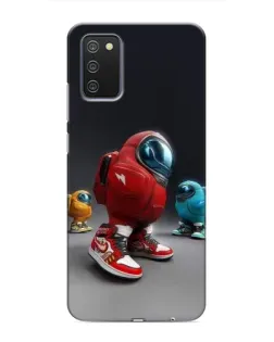 Чехол для Samsung Galaxy A03s с картинкой «Among Us — 3D стиль»