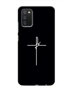 Чехол для Samsung Galaxy A03s с картинкой «Тонкий крест»