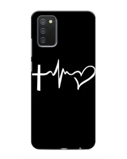 Чехол для Samsung Galaxy A03s с картинкой «Пульс веры»