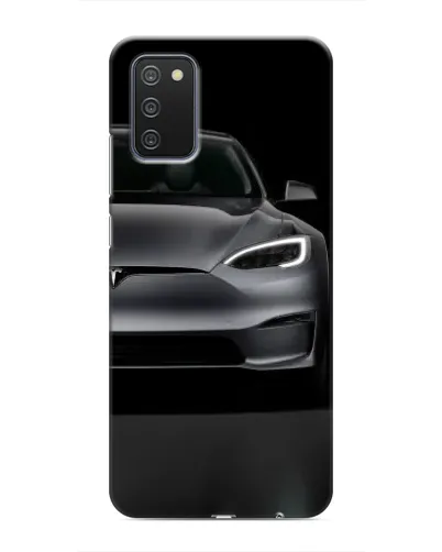 Чехол для Samsung Galaxy A03s с картинкой «Tesla Model S Look»