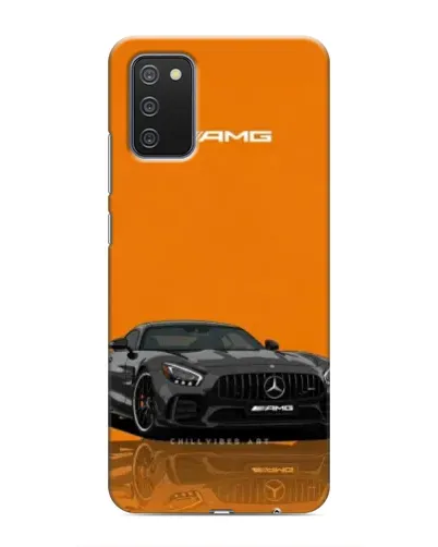 Чехол для Samsung Galaxy A03s с картинкой «Оранжевый Mercedes AMG»