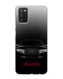 Чехол для Samsung Galaxy A03s с картинкой «Audi — градиентный контур»