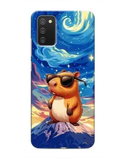 Чехол для Samsung Galaxy A03s с картинкой «Капибара Ван Гога»