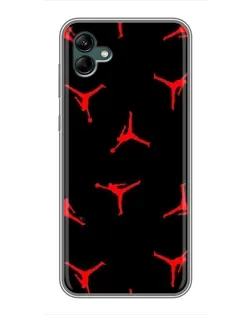 Чохол для Samsung Galaxy A04 з картинкою «Jordan Red Pattern»