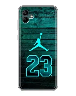 Чохол для Samsung Galaxy A04 з картинкою «Jordan Cyan 23»