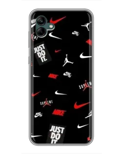 Чохол для Samsung Galaxy A04 з картинкою «Nike Mix Pattern»