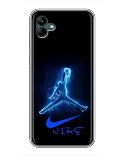 Чохол для Samsung Galaxy A04 з картинкою «Jordan Neon Blue»