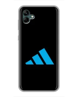Чехол для Samsung Galaxy A04 с картинкой «Adidas Cyan Logo»
