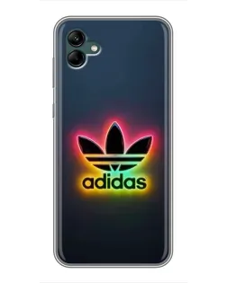 Чехол для Samsung Galaxy A04 с картинкой «Неоновый Adidas»