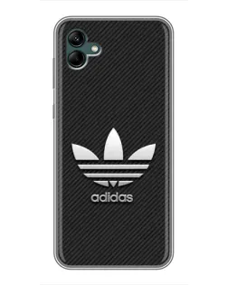 Чехол для Samsung Galaxy A04 с картинкой «Adidas Карбоновая текстура»