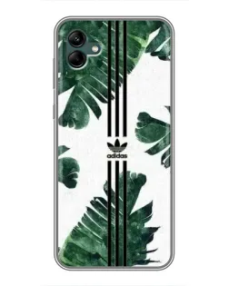 Чехол для Samsung Galaxy A04 с картинкой «Пальмовые листья адидас»