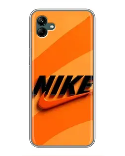 Чохол для Samsung Galaxy A04 з картинкою «Помаранчевий драйв Nike»