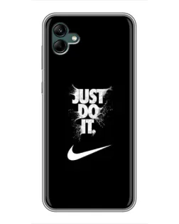 Чохол для Samsung Galaxy A04 з картинкою «Текстовий принт Nike»
