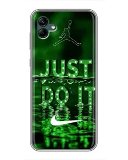 Чохол для Samsung Galaxy A04 з картинкою «Зелений неоновий Nike»