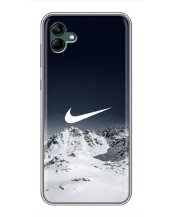 Чохол для Samsung Galaxy A04 з картинкою «Nike — зимові гори»