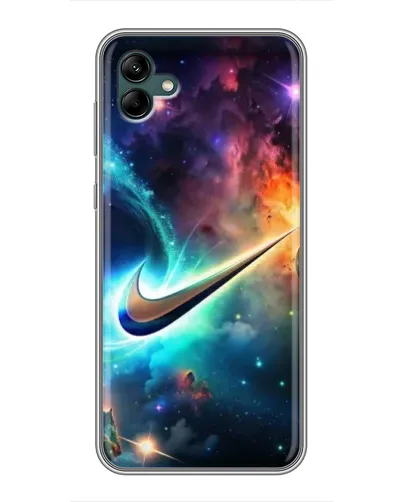 Чохол для Samsung Galaxy A04 з картинкою «Космічний Nike Swoosh»