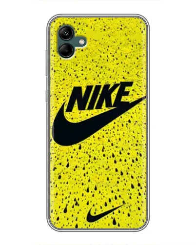 Чохол для Samsung Galaxy A04 з картинкою «Жовтий текстурний Nike»