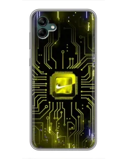 Чохол для Samsung Galaxy A04 з картинкою «Nike — золота іскра»