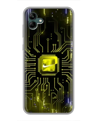 Чохол для Samsung Galaxy A04 з картинкою «Nike — золота іскра»