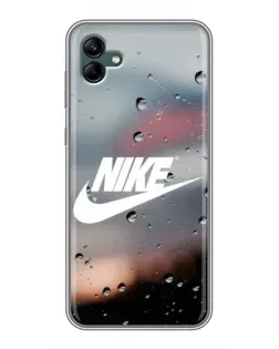 Чехол для Samsung Galaxy A04 с картинкой «Nike в стиле ретро»