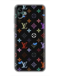 Чохол для Samsung Galaxy A04 з картинкою «Кольорова монограма LV»