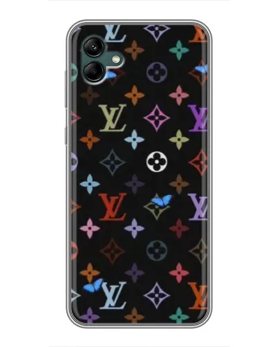 Чохол для Samsung Galaxy A04 з картинкою «Кольорова монограма LV»