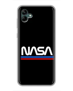 Чохол для Samsung Galaxy A04 з картинкою «NASA — класика Red Blue»