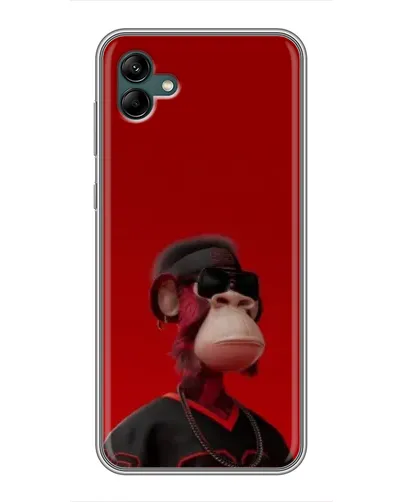 Чохол для Samsung Galaxy A04 з картинкою «Bored Ape в червоному»