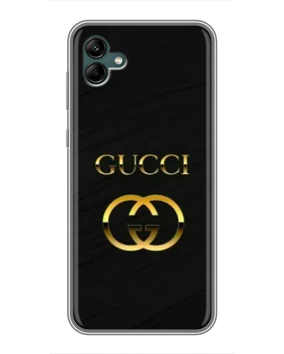 Чехол для Samsung Galaxy A04 с картинкой «Золотой логотип Gucci»