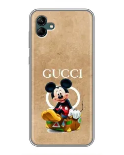 Чехол для Samsung Galaxy A04 с картинкой «Микки Маус Gucci — крафт»