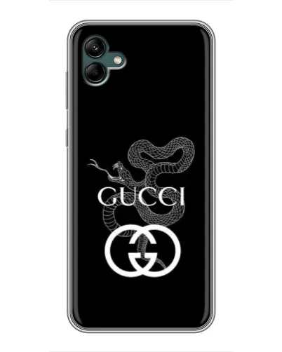 Чехол для Samsung Galaxy A04 с картинкой «Gucci — серебряная змея»