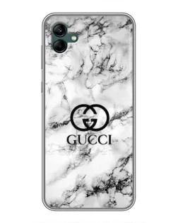 Чехол для Samsung Galaxy A04 с картинкой «Gucci — мраморный шик»
