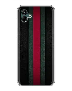 Чехол для Samsung Galaxy A04 с картинкой «Gucci — неоновая линия»