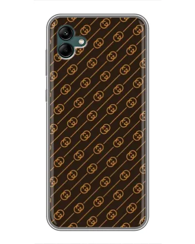 Чехол для Samsung Galaxy A04 с картинкой «Gucci — золотые диагонали»