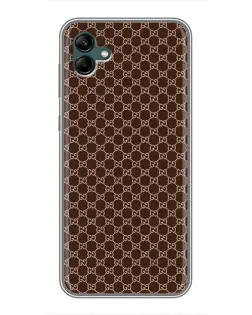 Чехол для Samsung Galaxy A04 с картинкой «Gucci — шоколадная сетка»