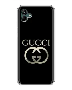 Чехол для Samsung Galaxy A04 с картинкой «Gucci — золото на черном»