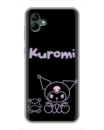 Чохол для Samsung Galaxy A04 з картинкою «Kuromi — чорний мінімалізм»