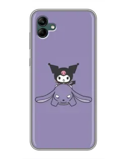 Чохол для Samsung Galaxy A04 з картинкою «Kuromi на ліловому фоні» Чохол для Samsung Galaxy A04 з картинкою «Kuromi на ліловому фоні»