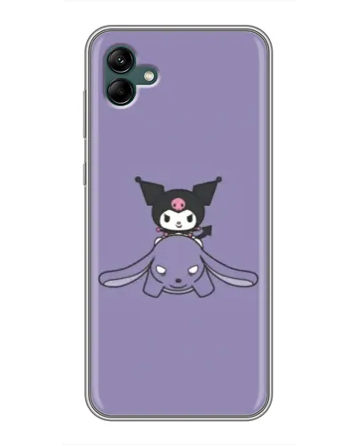 Чохол для Samsung Galaxy A04 з картинкою «Kuromi на ліловому фоні»