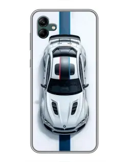 Чехол для Samsung Galaxy A04 с картинкой «Вид сверху — BMW M»