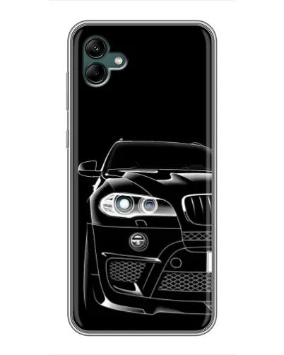Чехол для Samsung Galaxy A04 с картинкой «Темный силуэт BMW»