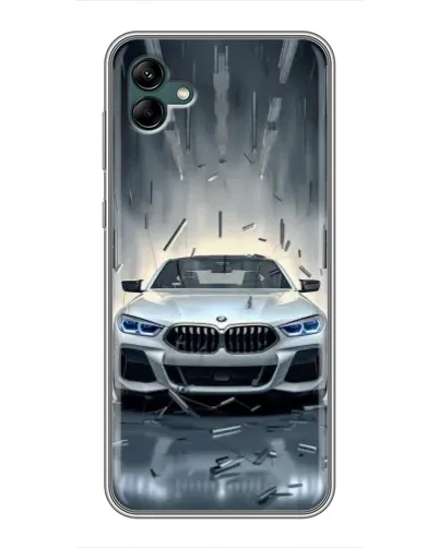 Чехол для Samsung Galaxy A04 с картинкой «BMW в свете фар»