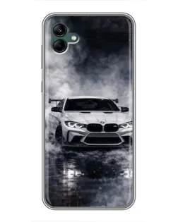 Чехол для Samsung Galaxy A04 с картинкой «BMW сквозь туман»