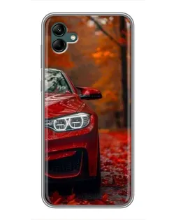 Чехол для Samsung Galaxy A04 с картинкой «Осенняя BMW M4»