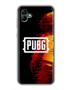 Чохол для Samsung Galaxy A04 з картинкою «Яскравий логотип PUBG»