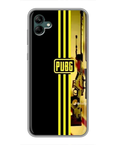 Чехол для Samsung Galaxy A04 с картинкой «PUBG — камуфляжный шлем»